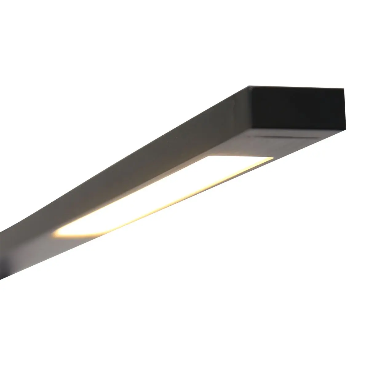 Schwaze LED Stehlampe aus Alu, Effizienz kombiniert mit klarem Design und Funktionalität