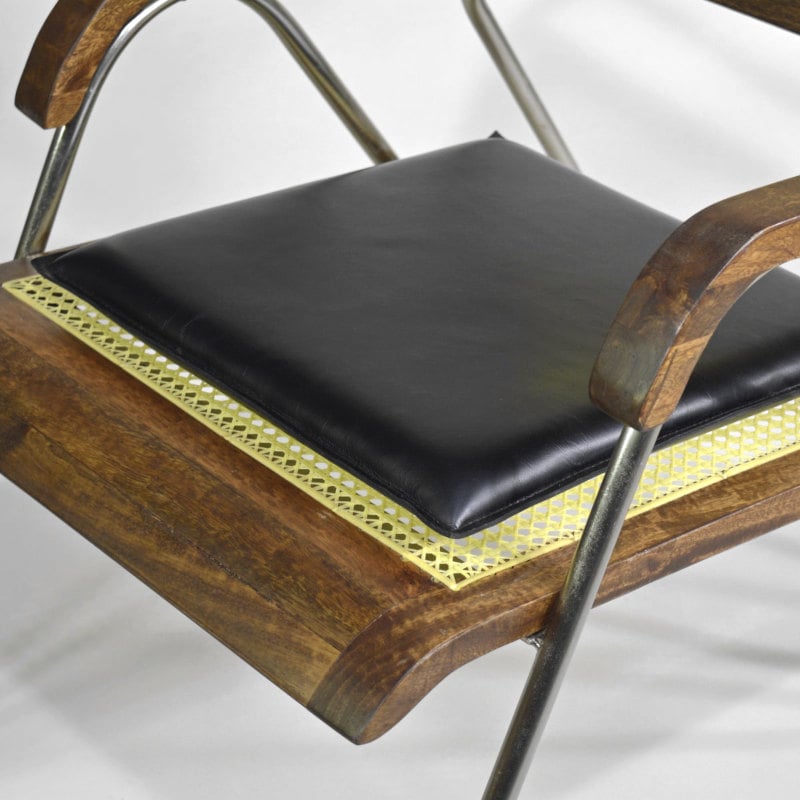 Bauhaus Lounge-Chair mit Wiener Geflecht