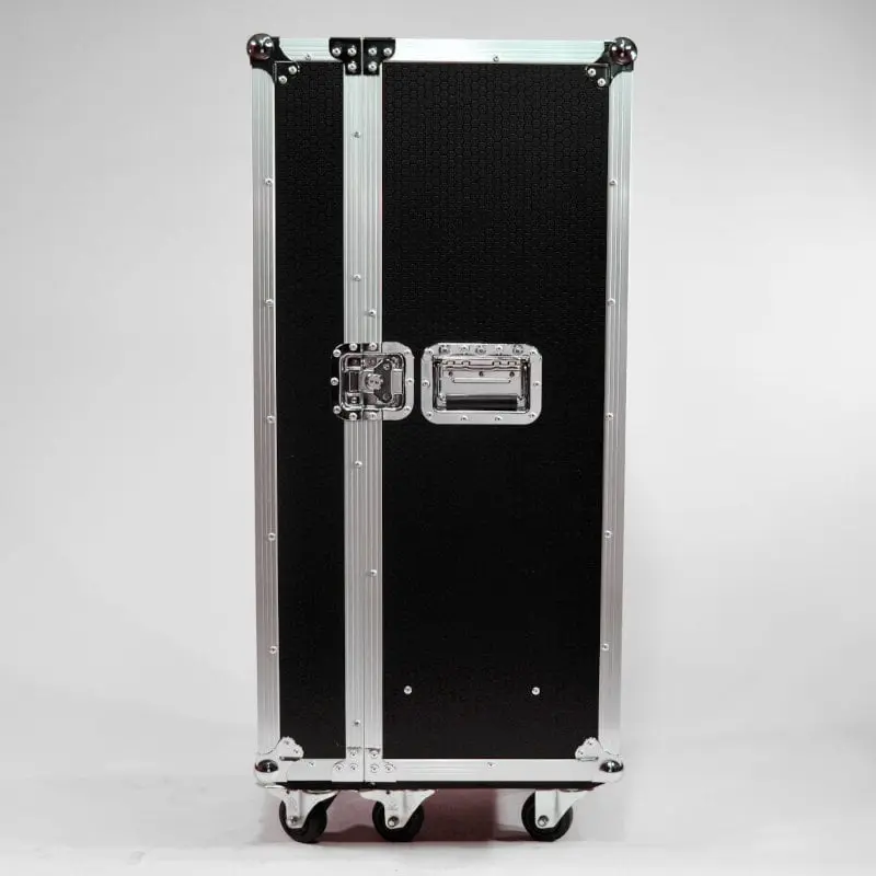 Flightcase als Multicase Flugzeugtrolley Rollcontainer für Büro, Küche, Hobby in schwarz mit Rollen