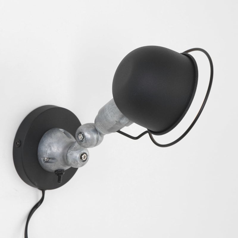 Industrial Vintage Design Klassiker Wandlampe schwarz