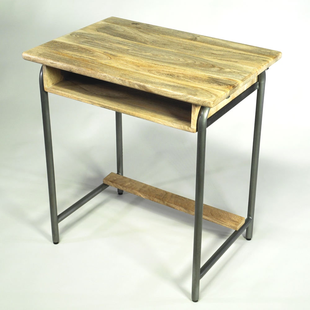 Kleiner Schreibtisch für Homeoffice im Vintage Old School Look