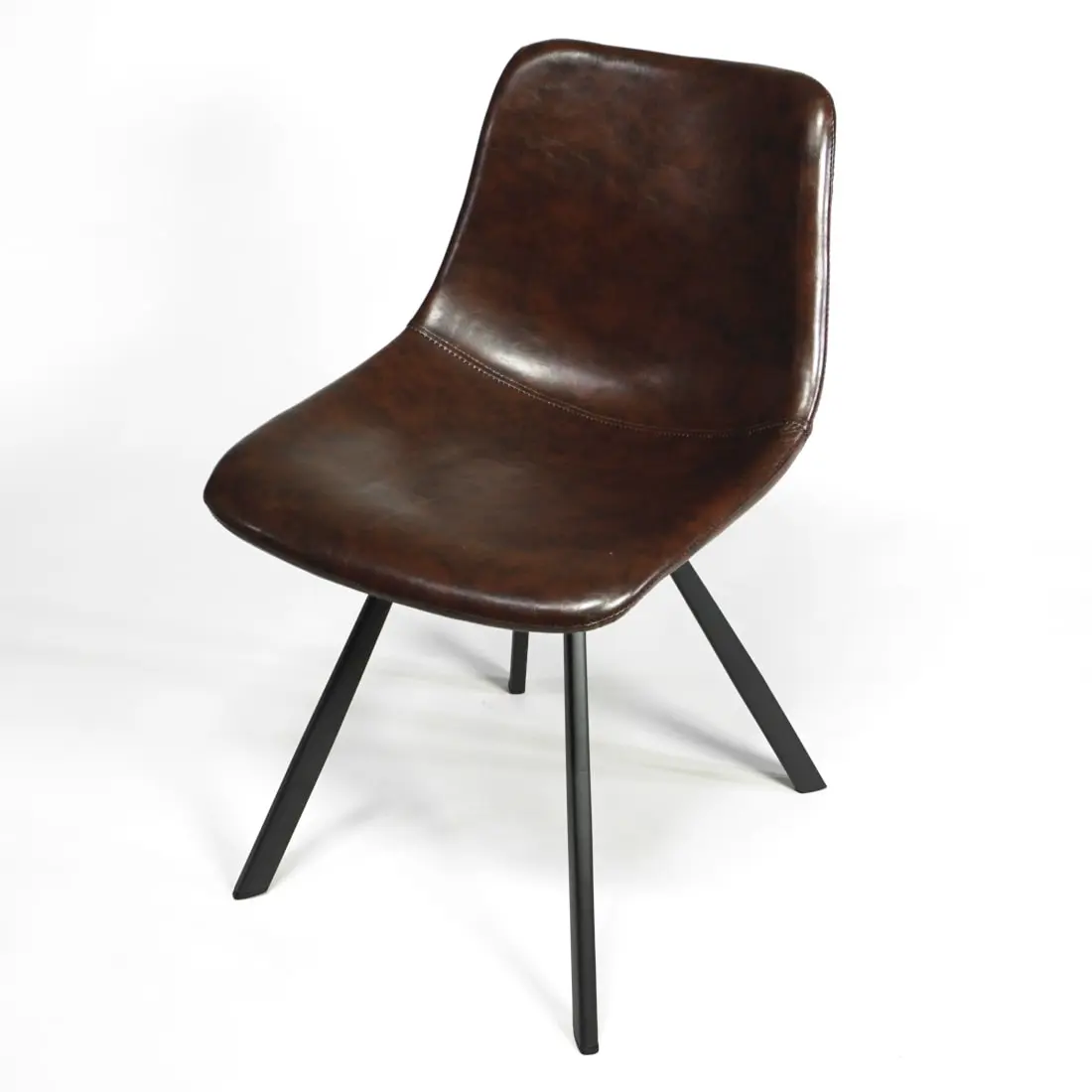 Stuhl vintage industrial Design Polsterstuhl für den Esstisch zuhause
