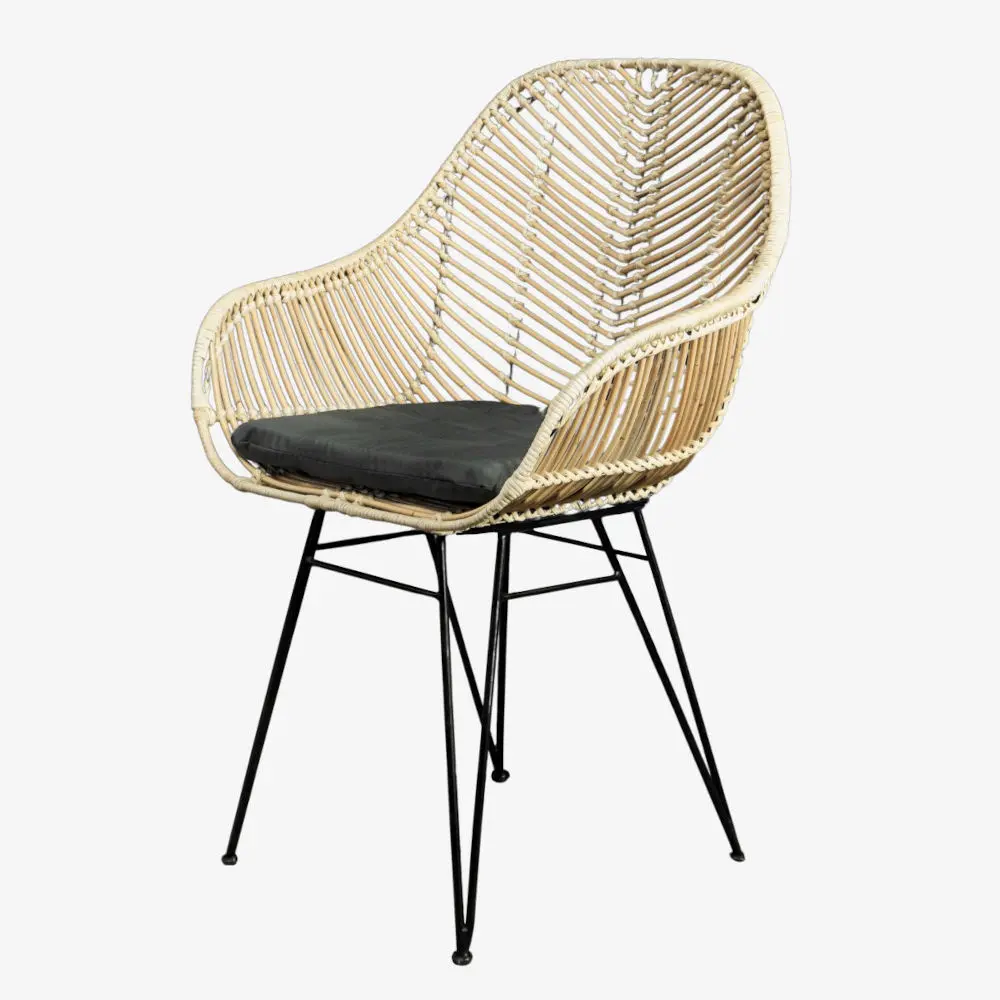 Sitzkissen für Viggo Rattanstuhl, moderner Skandi Design Stuhl