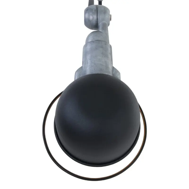 Retro Industrie Design Wandlampe und Leselampe schwarz matt