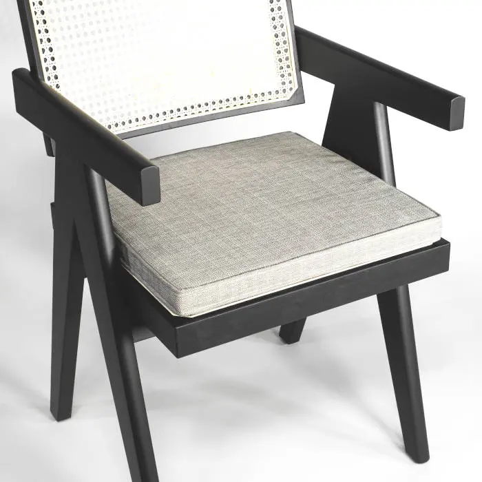 Pierre Jeanneret Stuhl Sitzkissen Sandfarben, bequeme Stuhl Auflage