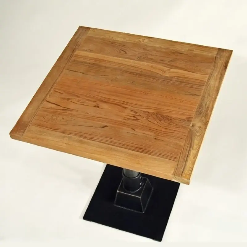 Tischplatte Teakholz für Gastrotisch Kuechentisch und Bistrotisch