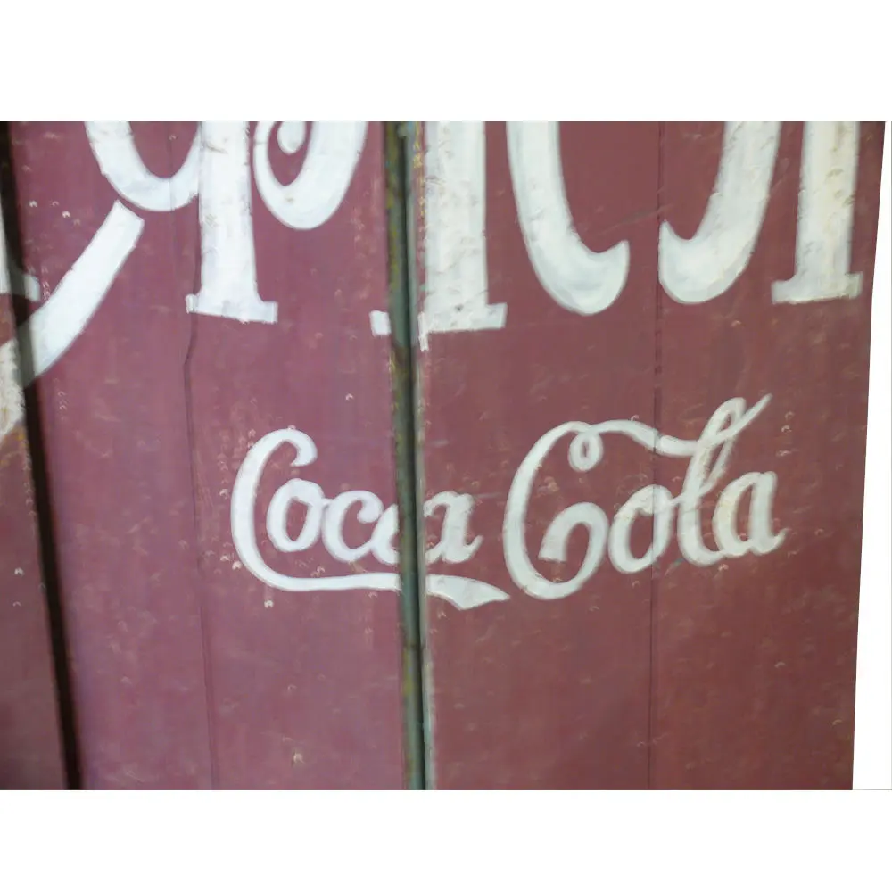 Shop Shutter Original Vintage Wanddeko mit Coca Cola Motiv