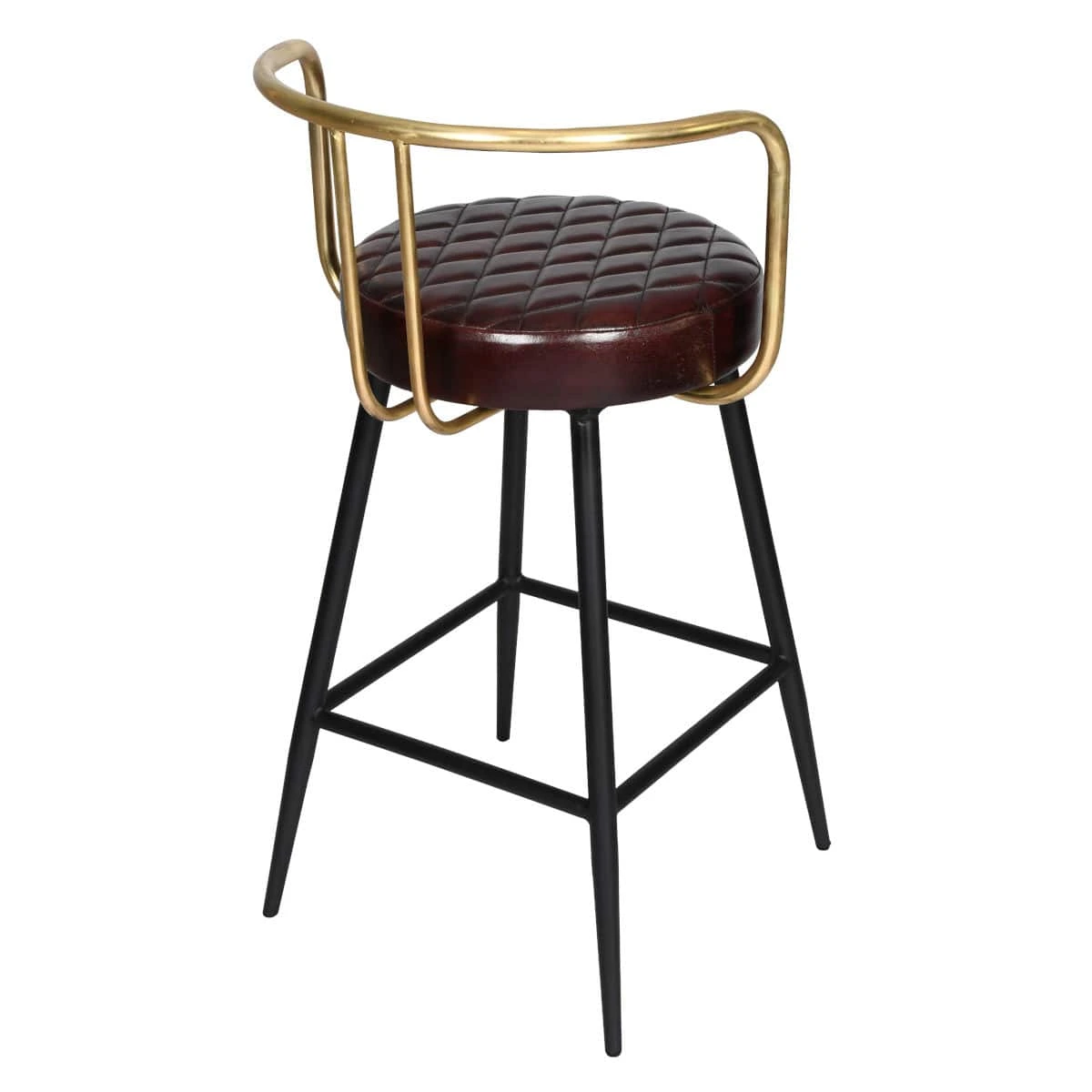 Vintage Barstuhl echt Büffelleder